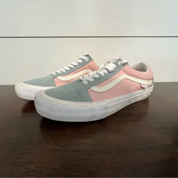 Vans sk8-Hi Pro Washout Blue/Antique checkered Sole Low Top - Picture 3 of 6